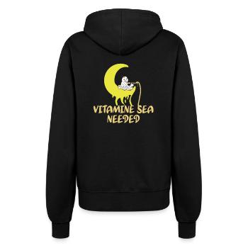 Vitamines Océan Utilisé Drôle - Veste à capuche Femme - noir - Dos - Maraike (178cm)