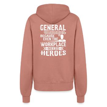 General Manager General Manager Hero - Women’s Hooded Jacket - dusky rose - Back - Maraike (178cm)