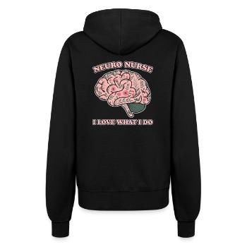 Neuro Infirmière Infirmière Neurologie Cadeau - Veste à capuche Femme - noir - Dos - Maraike (178cm)