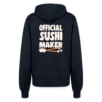 Sushi Lover Official Sushi Maker - Frauen Kapuzenjacke - Navy - Hinten - Maraike (178cm)