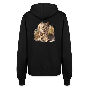 Bobcats Rotluchse Rotluchs Luchs - Frauen Kapuzenjacke - Schwarz - Hinten - Maraike (178cm)