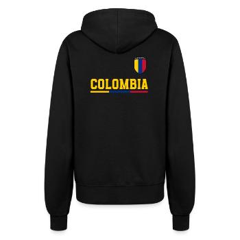 Kolumbien Colombia Medellin Urlaub Bogota Cali - Frauen Kapuzenjacke - Schwarz - Hinten - Maraike (178cm)
