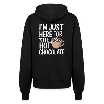 Cacao Dicton Chocolat Chaud Fun Cacao Cadeau - Veste à capuche Femme - noir - Dos - Maraike (178cm)