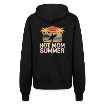 Hot Mom Sommer - Surfen - Frauen Kapuzenjacke - Schwarz - Hinten - Maraike (178cm)