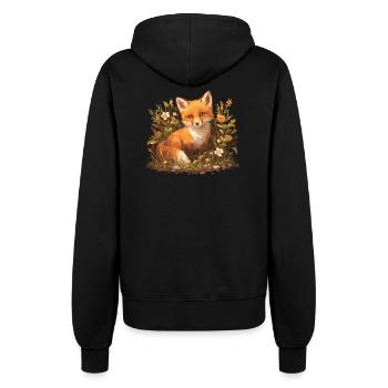 Füchse Fuchs - Frauen Kapuzenjacke - Schwarz - Hinten - Maraike (178cm)