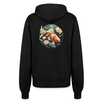 poisson rouge - Veste à capuche Femme - noir - Dos - Maraike (178cm)