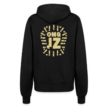 OMG JZ - Women’s Hooded Jacket - black - Back - Maraike (178cm)