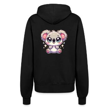Super Cute Kawaii Baby Koala - Frauen Kapuzenjacke - Schwarz - Hinten - Maraike (178cm)