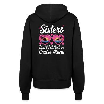 Kreuzfahrt Spruch Reise Schiffskreuzfahrt Geschenk - Frauen Kapuzenjacke - Schwarz - Hinten - Maraike (178cm)