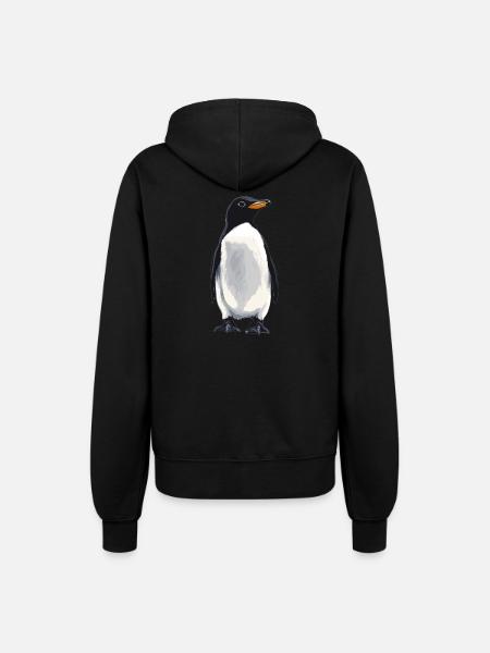 Pinguine Pinguin - Frauen Kapuzenjacke - Schwarz