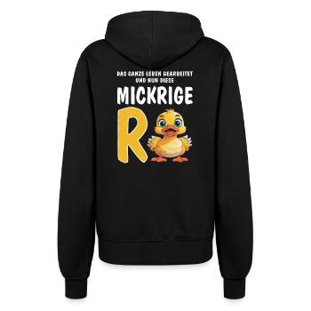 DIESE MICKRIGE RENTE - Frauen Kapuzenjacke - Schwarz - Hinten - Maraike (178cm)