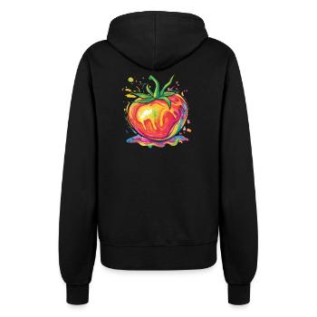 Tomate Pop Art Arc-en-ciel - Veste à capuche Femme - noir - Dos - Maraike (178cm)