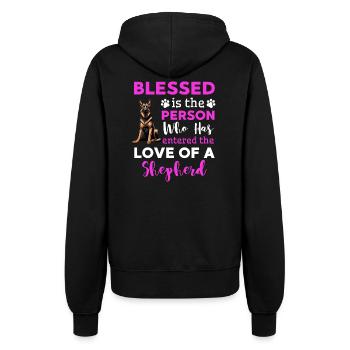 Deutscher Schäferhund Hunde Spruch - Frauen Kapuzenjacke - Schwarz - Hinten - Maraike (178cm)