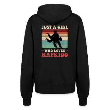 Hapkido Fille - Veste à capuche Femme - noir - Dos - Maraike (178cm)