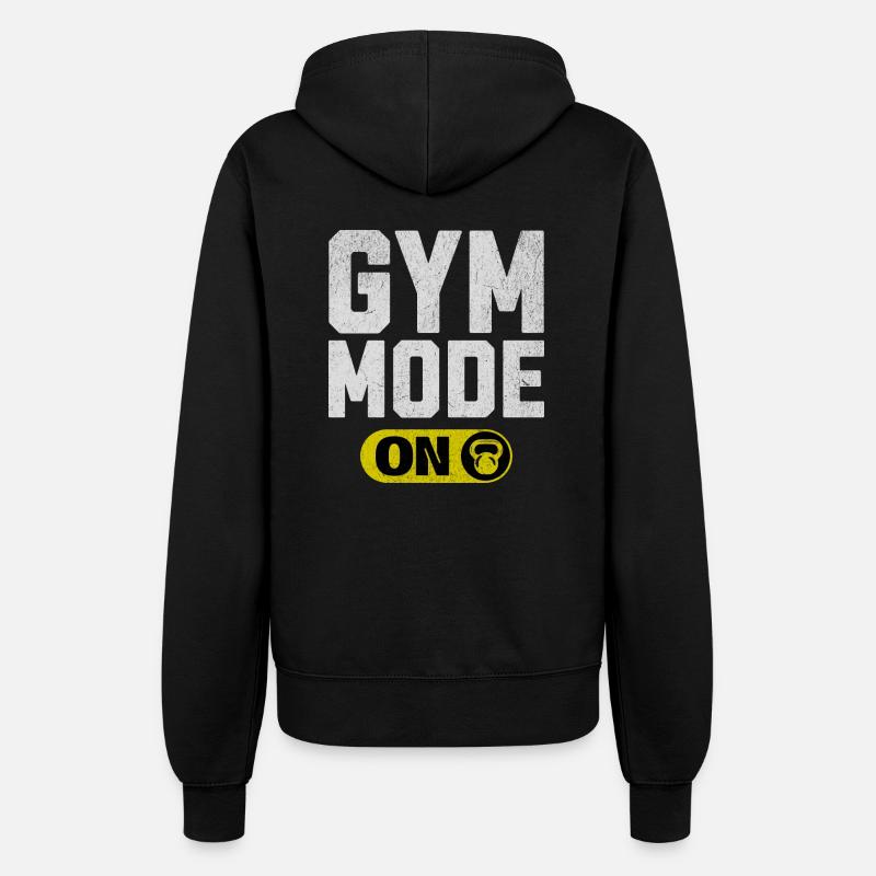 Gym Mode On - Women’s Hooded Jacket - black
