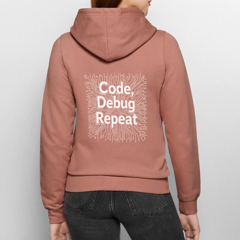 Code Debug Repeat - Software Engineer Frauen Kapuzenjacke