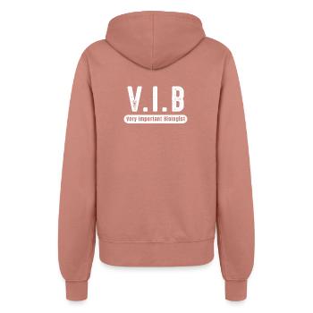 VIP Biologe Geschenk Biologin - Frauen Kapuzenjacke - Altrosa - Hinten - Maraike (178cm)