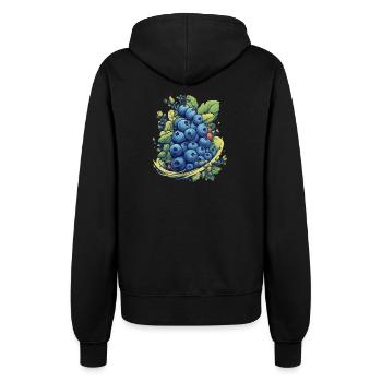Blaubeere - Frauen Kapuzenjacke - Schwarz - Hinten - Maraike (178cm)