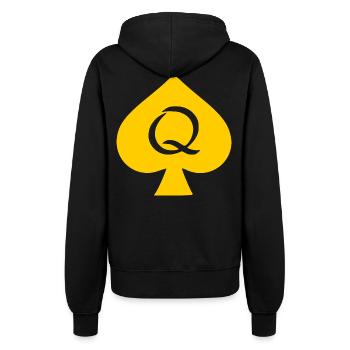 QUEEN OF SPADES - Women’s Hooded Jacket - black - Back - Maraike (178cm)