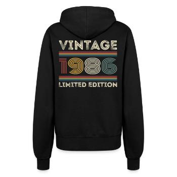 1986 Geburtstag 1986 Retro 1986 Geschenk 1986 - Frauen Kapuzenjacke - Schwarz - Hinten - Maraike (178cm)
