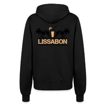 Lisbon - Women’s Hooded Jacket - black - Back - Maraike (178cm)