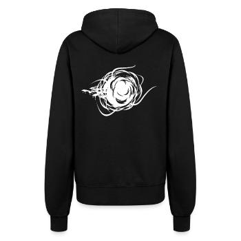 Horses of Darkness - Women’s Hooded Jacket - black - Back - Maraike (178cm)