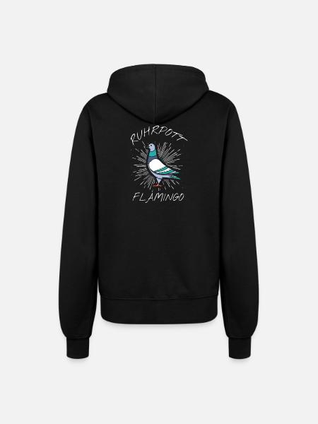 Ruhrpott Flamingo - Frauen Kapuzenjacke - Schwarz