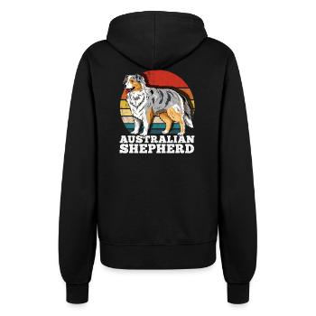 Berger Australien Aussie Rétro - Veste à capuche Femme - noir - Dos - Maraike (178cm)