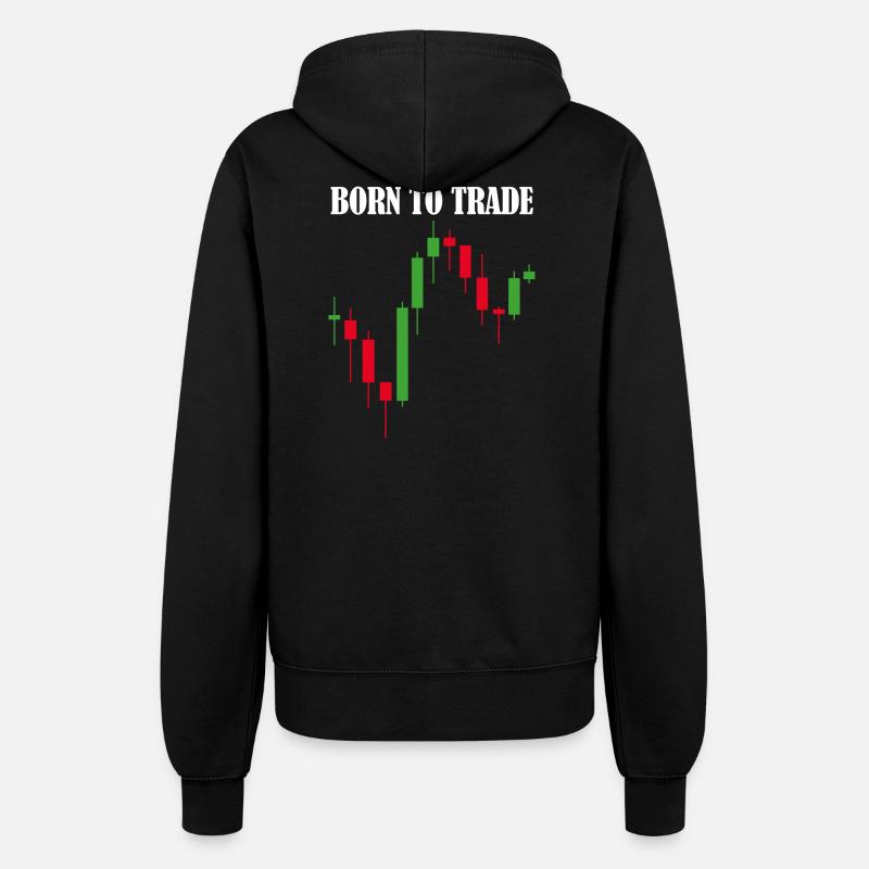 Né pour trader trading à la Bourse - Veste à capuche Femme - noir