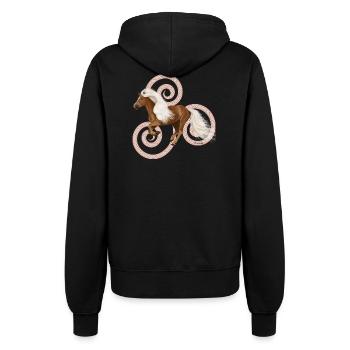 Haflinger Artos - Frauen Kapuzenjacke - Schwarz - Hinten - Maraike (178cm)