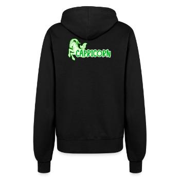 Capricorn Sky Esoteric Astrology Superstition - Women’s Hooded Jacket - black - Back - Maraike (178cm)