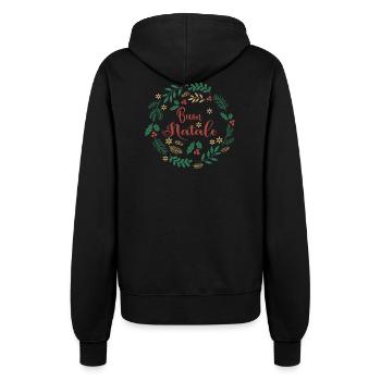 Merry Christmas T-Shirt Merry Christmas T-Shirt - Women’s Hooded Jacket - black - Back - Maraike (178cm)