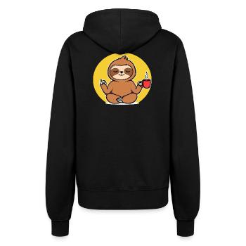 Relax Sloth Animal Chill Jungle végétarienne - Veste à capuche Femme - noir - Dos - Maraike (178cm)