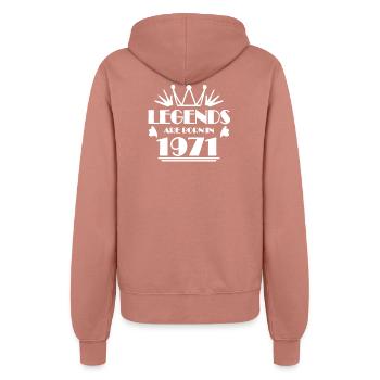 1971 - Jahrgang 1971 - Frauen Kapuzenjacke - Altrosa - Hinten - Maraike (178cm)