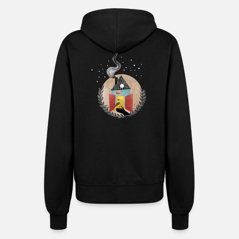 Happy Christmas Time - Women’s Hooded Jacket - black
