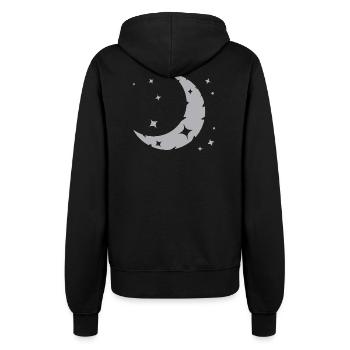 Mond und Sterne - Frauen Kapuzenjacke - Schwarz - Hinten - Maraike (178cm)