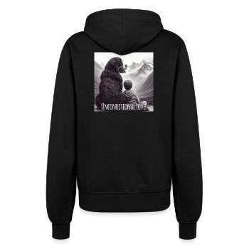 Berner Sennenhund - Frauen Kapuzenjacke - Schwarz - Hinten - Maraike (178cm)