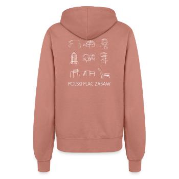 Plac Zabaw, Poland - Women’s Hooded Jacket - dusky rose - Back - Maraike (178cm)