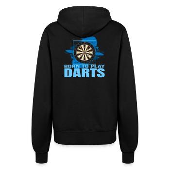 Born to play Darts - Frauen Kapuzenjacke - Schwarz - Hinten - Maraike (178cm)