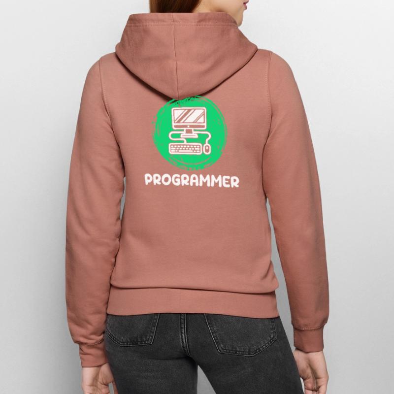 Computer Developer Programmierer Computerfreak Frauen Kapuzenjacke
