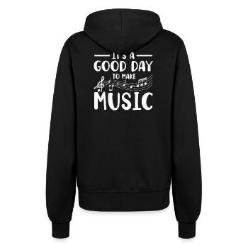 Musiker Musik Instrument - Frauen Kapuzenjacke - Schwarz - Hinten - Maraike (178cm)