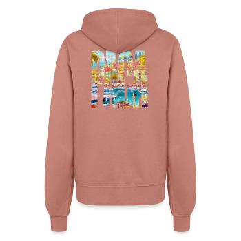 PACA - Women’s Hooded Jacket - dusky rose - Back - Maraike (178cm)