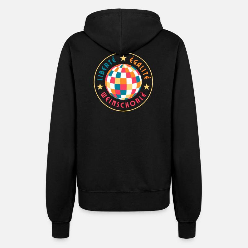 Liberté Egalité Wine Spritzer - Women’s Hooded Jacket - black