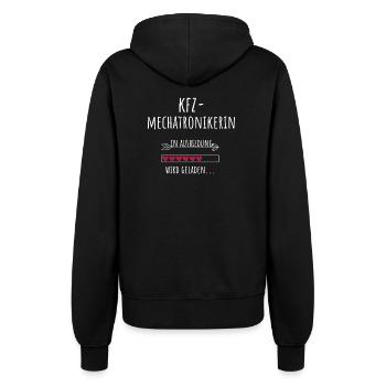 KFZ Mechatronikerin Ausbildung Beruf Geschenk - Frauen Kapuzenjacke - Schwarz - Hinten - Maraike (178cm)