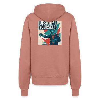 Disrupt Yourself! - Frauen Kapuzenjacke - Altrosa - Hinten - Maraike (178cm)