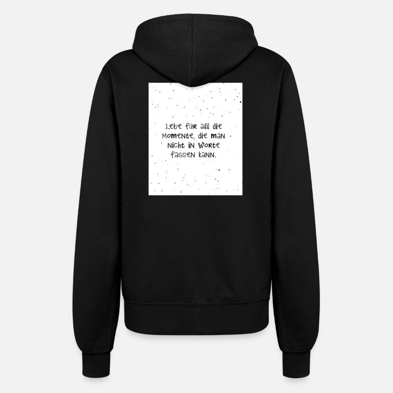 Citations inspirantes dans la conception de l’écriture manuscrite - Veste à capuche Femme - noir