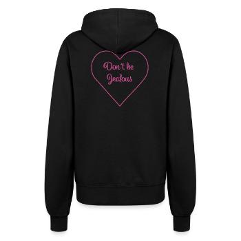 DON'T BE JEALOUS - Women’s Hooded Jacket - black - Back - Maraike (178cm)