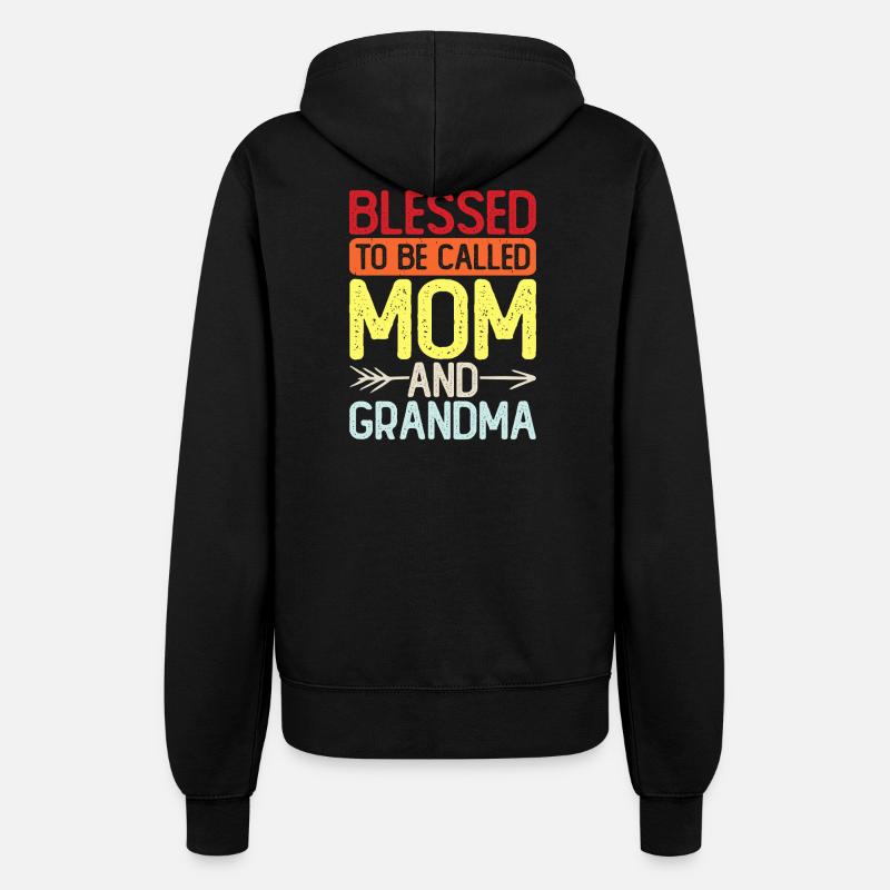 Oma Geschenk Weihnachtsgeschenke Großmutter - Frauen Kapuzenjacke - Schwarz