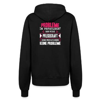 Pflegerin Geschenke Pflege Lustig Krankenpflegerin - Frauen Kapuzenjacke - Schwarz - Hinten - Maraike (178cm)