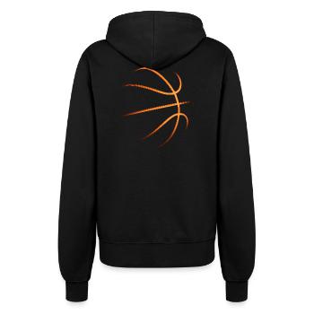 Basketball Basketballer Geschenkidee Baller Bball - Frauen Kapuzenjacke - Schwarz - Hinten - Maraike (178cm)